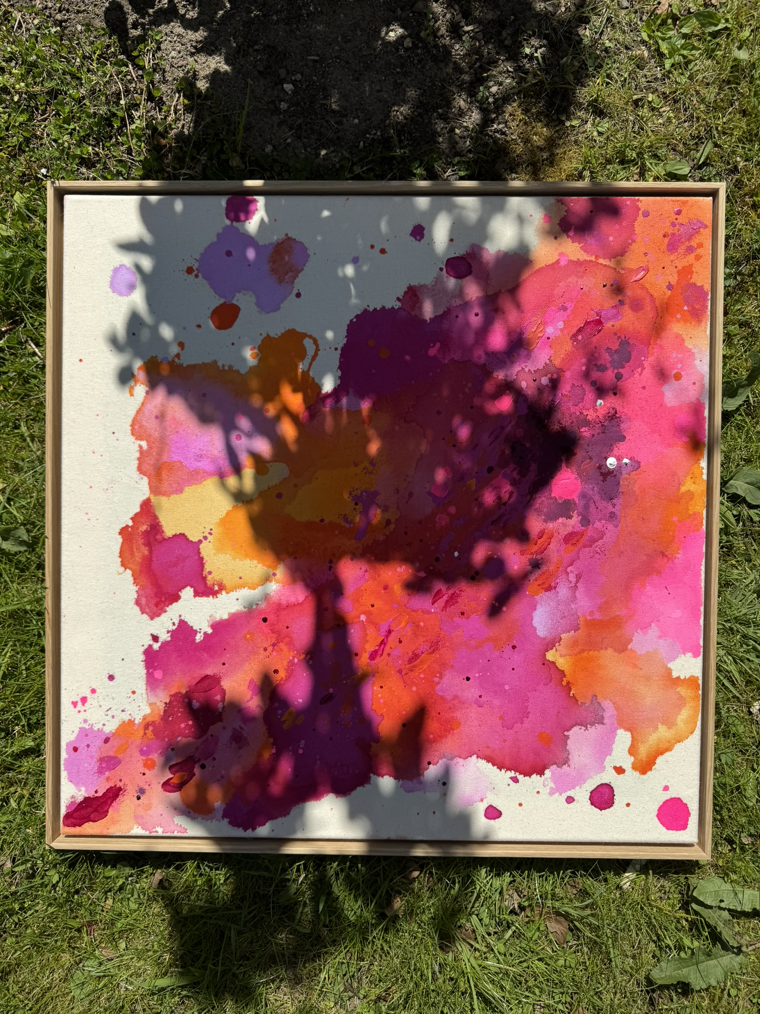 Nachblühen, 2026, Acryl auf roher Baumwollleinwand, Ansicht 3